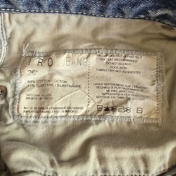 Iro Cropped Straight Leg Mid Rise Jeans Size 26 - Picture 11 of 11